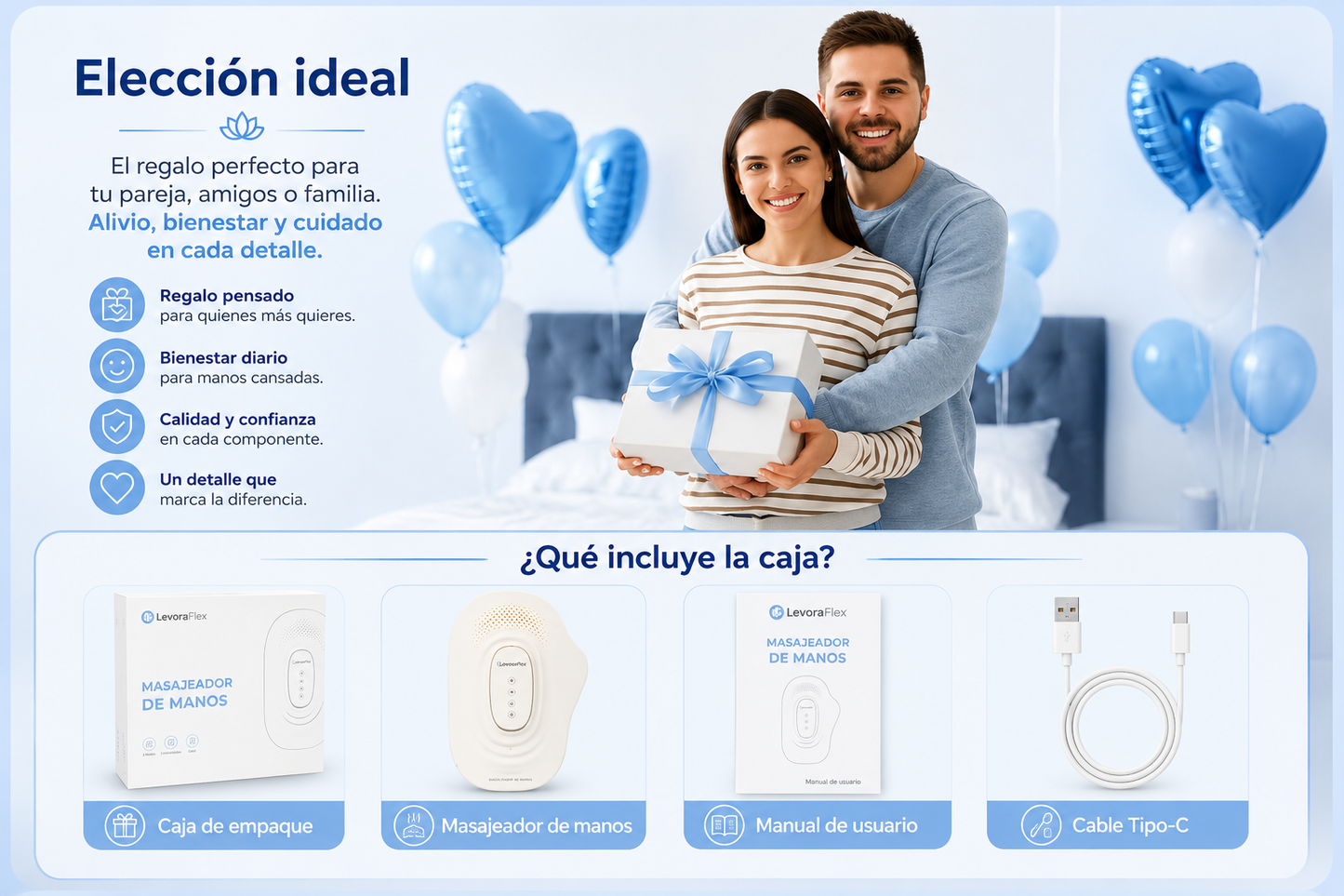 LevoraFlex™ Masajeador de Manos Profesional